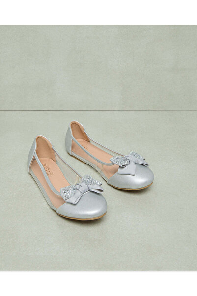 REDTAG Senior Girls Silver Strap Ballerina