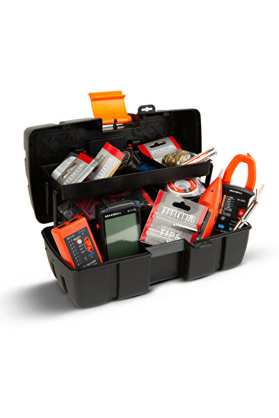 CED AUTO TRADE Foldable tool bag with double tray - plastic - 31 x 18 x 14 cm