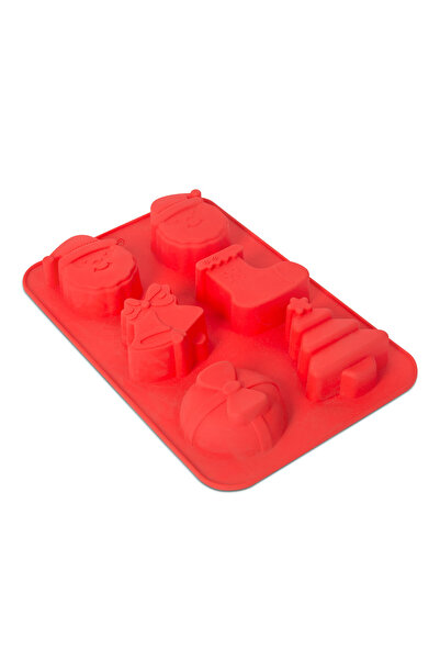 CED AUTO TRADE Silicone baking mold - Christmas motifs - 25.5 x 16.5 x 3 cm