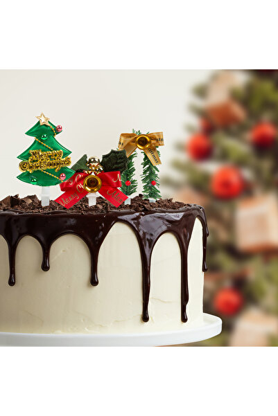 Alista Home Decor de tort - motive de Craciun - 10 cm - 2 tipuri - 3 piese / pachet