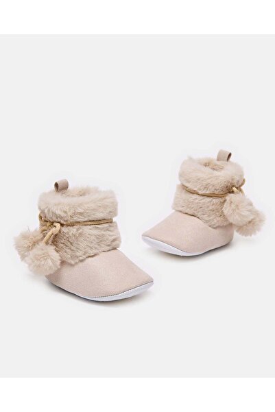 REDTAG Baby Beige Fur Textured Boot