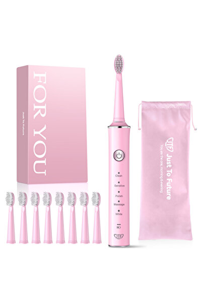 JTF Periuta de dinti electrica, Sonic, J40 (8 capete de periere) Roz