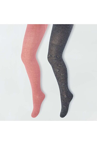 KİABİ Patterned tights - Pack of 2 GREY