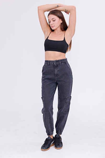 happinice Leg Elastic Large Pocket Cargo Pants