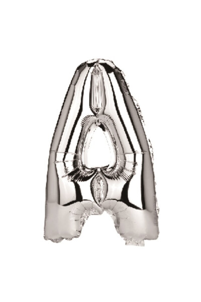 Mirific Party Balon petrecere, folie argintie metalizată, 40 cm, litera A