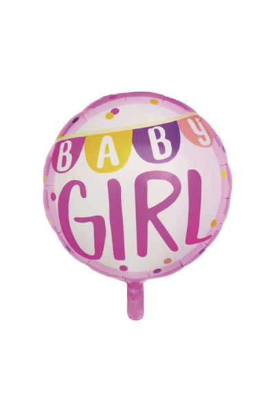 Mirific Party Balon petrecere, folie metalică roz, 45 cm, rotund, fetiță