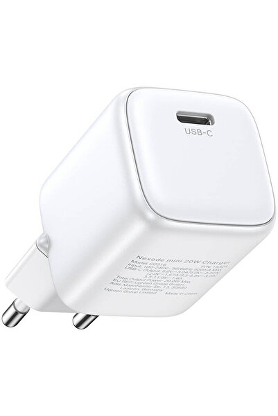 Ugreen Charger 15324 Nexode mini, USB-C, PD3.0, QC4.0, GaN, 20W (white)