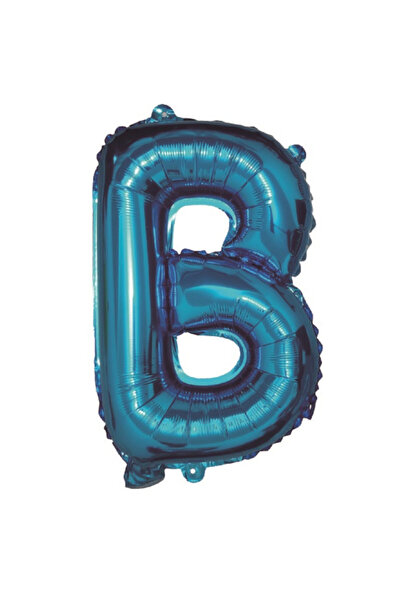Mirific Party Balon petrecere, folie metalizată albastră, 80 cm, litera B