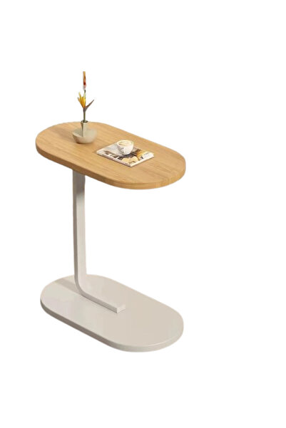 GESR HOME Single Wood and Metal Coffee Table - Modern