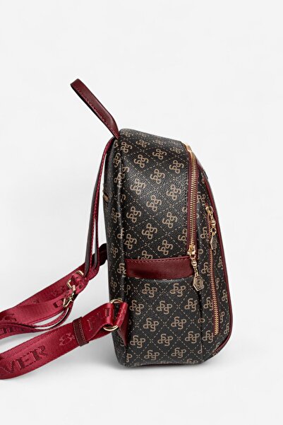 Silver Polo Silver & Polo Brown Yellow - Burgundy Sp906 Backpack