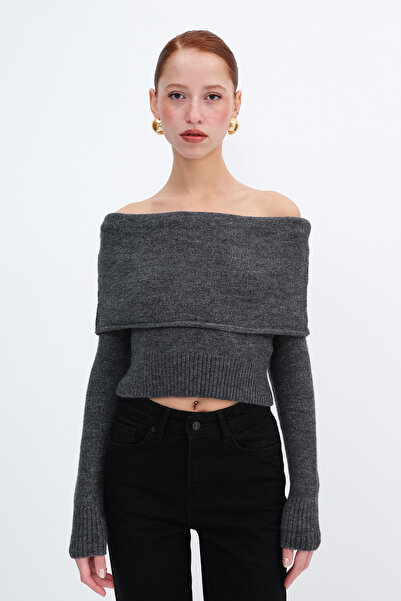 Addax Madonna Collar Knitwear Sweater K3361-B8