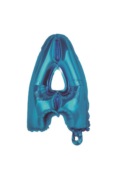 Mirific Party Balon petrecere, folie metalizată albastră, 80 cm, litera A