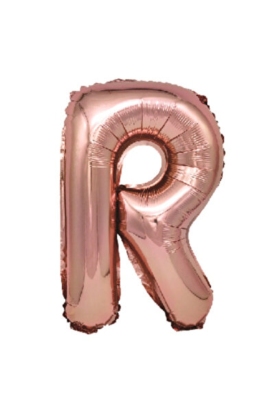 Mirific Party Balon petrecere, folie metalică roz, 40 cm, litera R