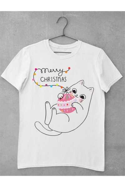 GRIZZLY SHOP.RO Tricou Femei Cute Cat Christmas