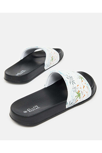 REDTAG Senior Boys White Printed Slide