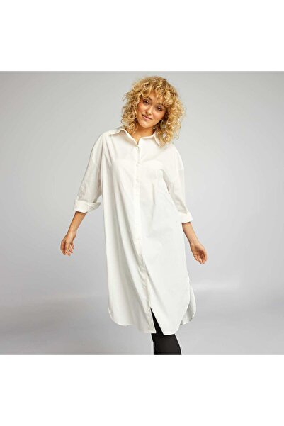 KİABİ Longline shirt WHITE