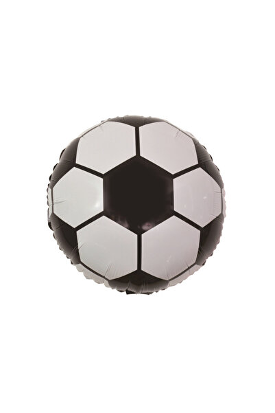 Mirific Party Balon folie metalică pentru petrecere, alb și negru, 45 cm, fotbal