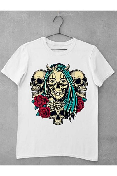 GRIZZLY SHOP.RO Tricou Femei Girl with 2 Skulls