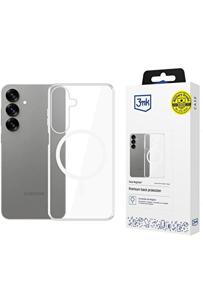 3MK Samsung Galaxy S25 - Husă transparentă MagCase - Transparentă