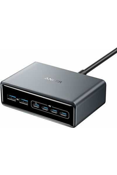 Anker Prime 200W, 4x USB-C , 2X USB-A, GaN,200W Negru