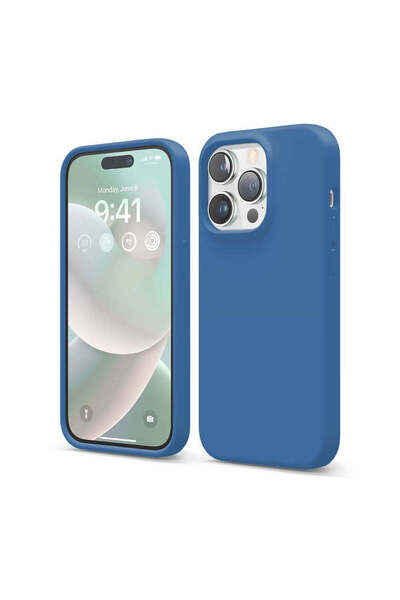 Casey Studios Husă de silicon iPhone 14 Pro, cu microfibră, subțire, de prote...