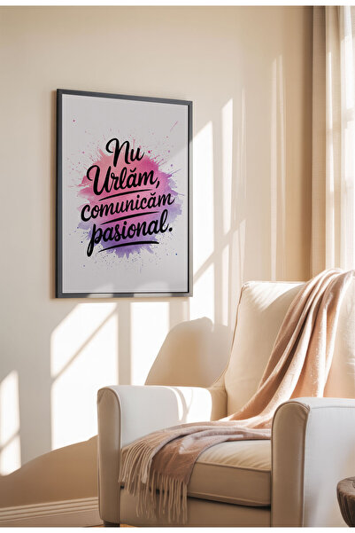 21mxm Unframed Romanian Quote Canvas Poster - Digital Print - Comunicam Pasional