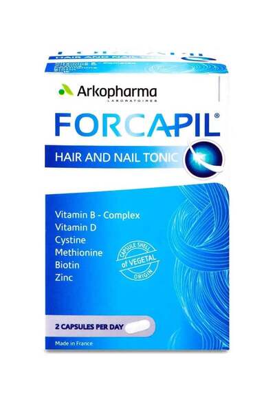 Arkopharma LABORATOIRES فوركابيل مقوي للشعر والأظافر 60 كبسولة