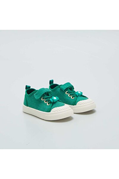 KİABİ Canvas trainers with Velcro GREEN