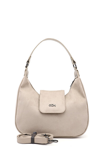 GÖNDERİ(R) Women / Girls Beige Suede Long Strap Shoulder Bag