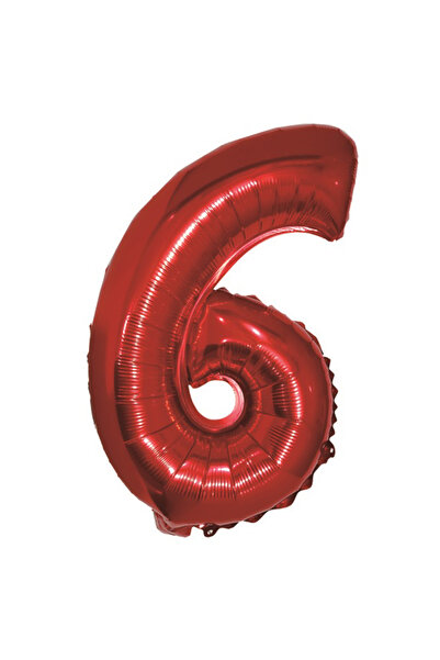 Mirific Party Balon petrecere, folie metalică, roșu, 40 cm, numărul 6