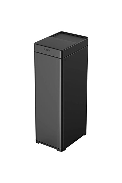 Gadgetry Black Automatic Sensor Trash Can with Negative Ion Generator for Air Purification 50L