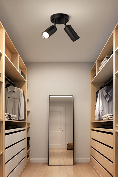 Mikro Aydınlatma Modern 2'li Spot aydınlatma yatak odası giyim odası mutfak G...