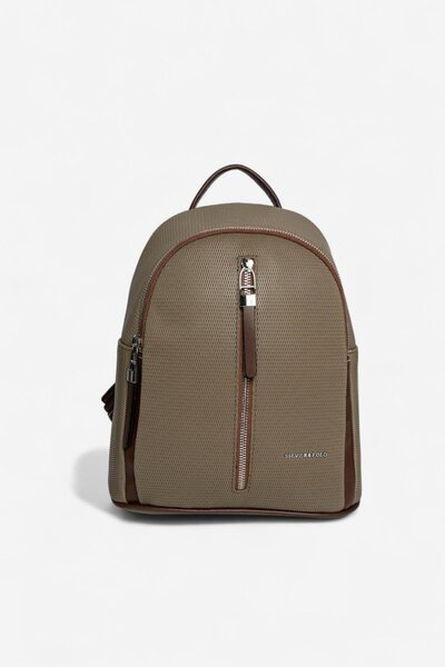 Silver Polo Silver & Polo Sp901 Women's Backpack Honeycomb L.Khaki-Brown