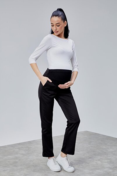 Luvmabelly Myra8310 - Dalgıç Kumaş Hamile Pantolonu