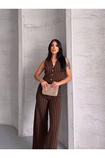 erki triko Classic Vest Trousers Bottom-Top Knitwear Set