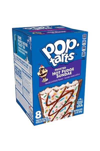 Kellogg's Biscuiți Pop-Tarts cu glazură de ciocolată caldă și înghețată, 384g