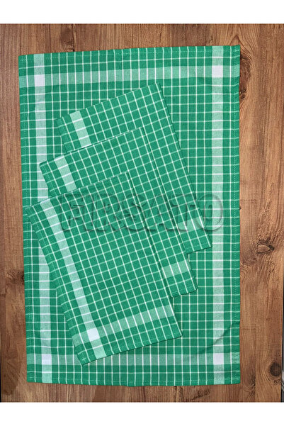 Fırsato Grida Checkered 4-Piece Kitchen Towel Set |   Drying Cloth, Oeko-Tex ...