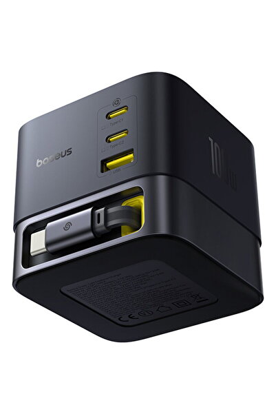 Baseus P10164001123-00 3xUSB-C + USB-A 1.5m GaN Cosmic 100W Black