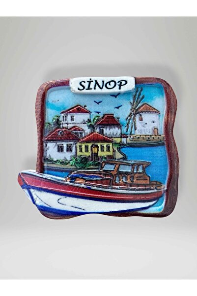 Mundy SİNOP Temalı Kabartmalı Polyester Magnet Buzdolabı Süsü (kod:954) 7,5cm...