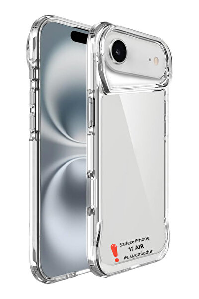 Evax iPhone 17 Air Compatible Airbag Corner Protection Hard Back Soft Edges T...