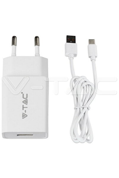 Generic SKU-8647 USB 2.1A CU CABLU TIP C Alb