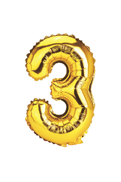 Mirific Party Balon petrecere, folie metalică, auriu, 40 cm, numărul 3