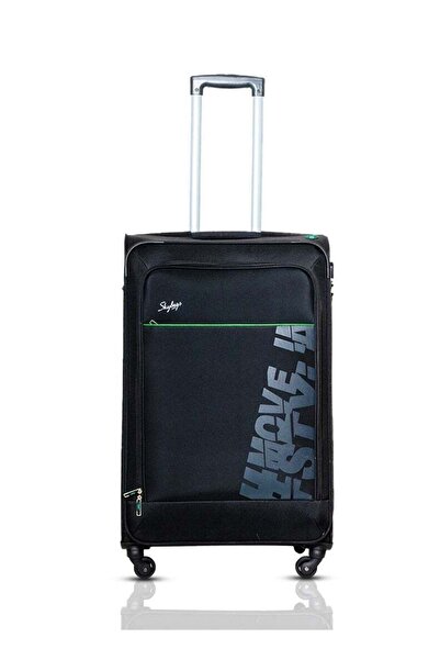 Skybags Sky Bags RHUMBA Striped Spinner Travel Luggage - 24 Inch, Black