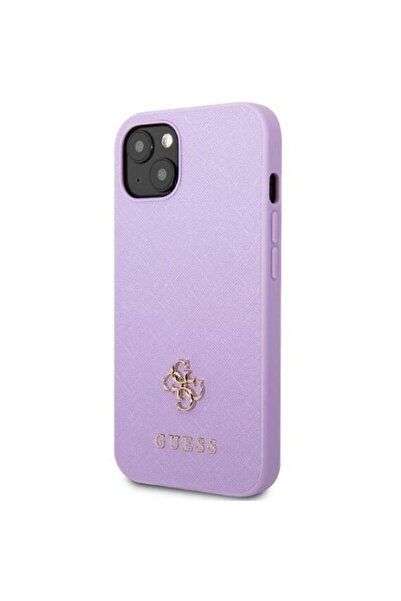 Guess GUHCP13SPS4MU iPhone 13 mini 5.4&quot; purple/purple hardcase Saffiano 4G Small Metal Logo