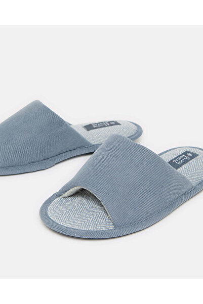 REDTAG Men Blue Embossed Slippers