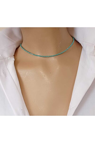 shop Nova Minimal Crystal Single Color Option Choker Necklace Unisex Design