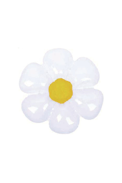 Mirific Party Balon petrecere, folie metalică, auriu și alb, 50×40 cm, floare