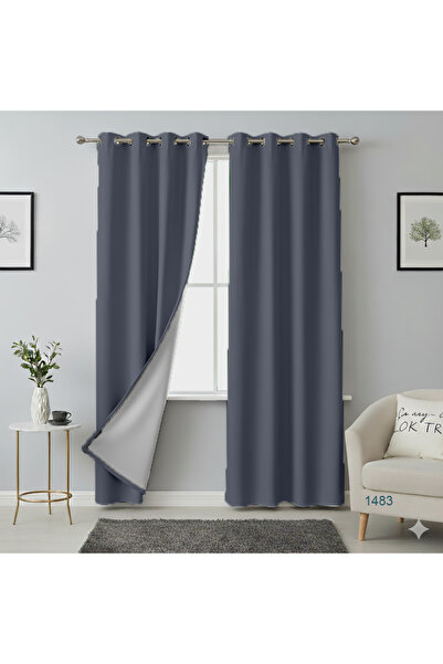 MebelPort Curtain Double Blackout 100% Blackout Bird's Eye Plantation (Two-Leaf)