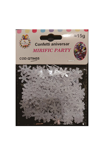 Mirific Party Confeti albe, forme de fulg de nea