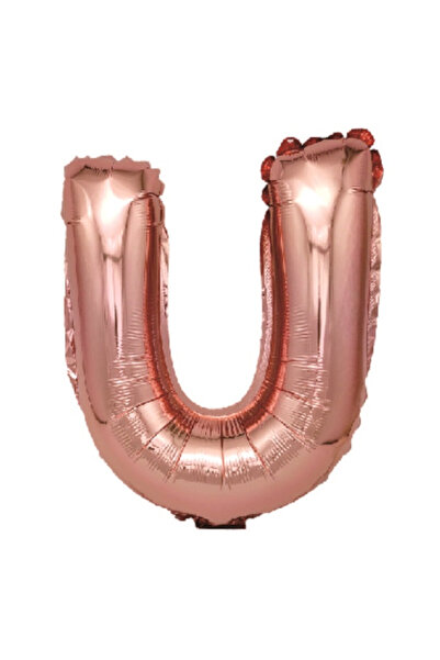 Mirific Party Balon petrecere, folie metalică roz, 40 cm, litera U